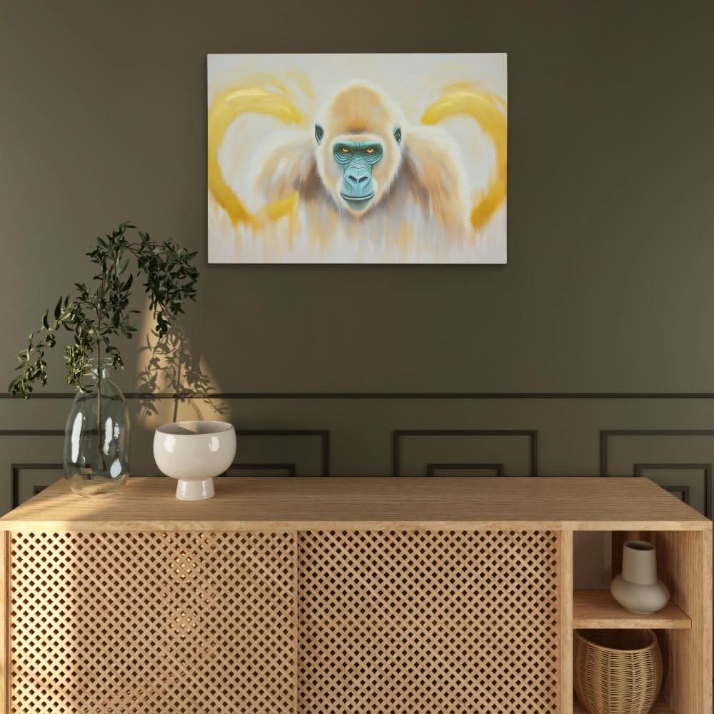 Beige Ape - Beige Wall Art for Living Room