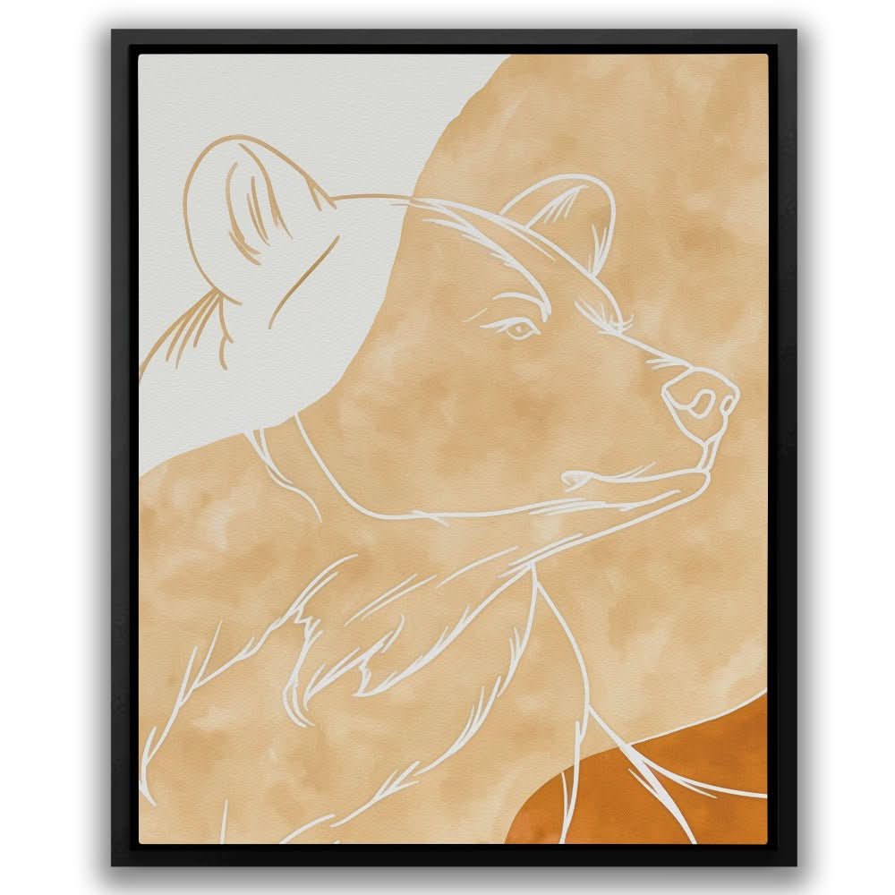 Beige Bear - Beige Bear Canvas Print
