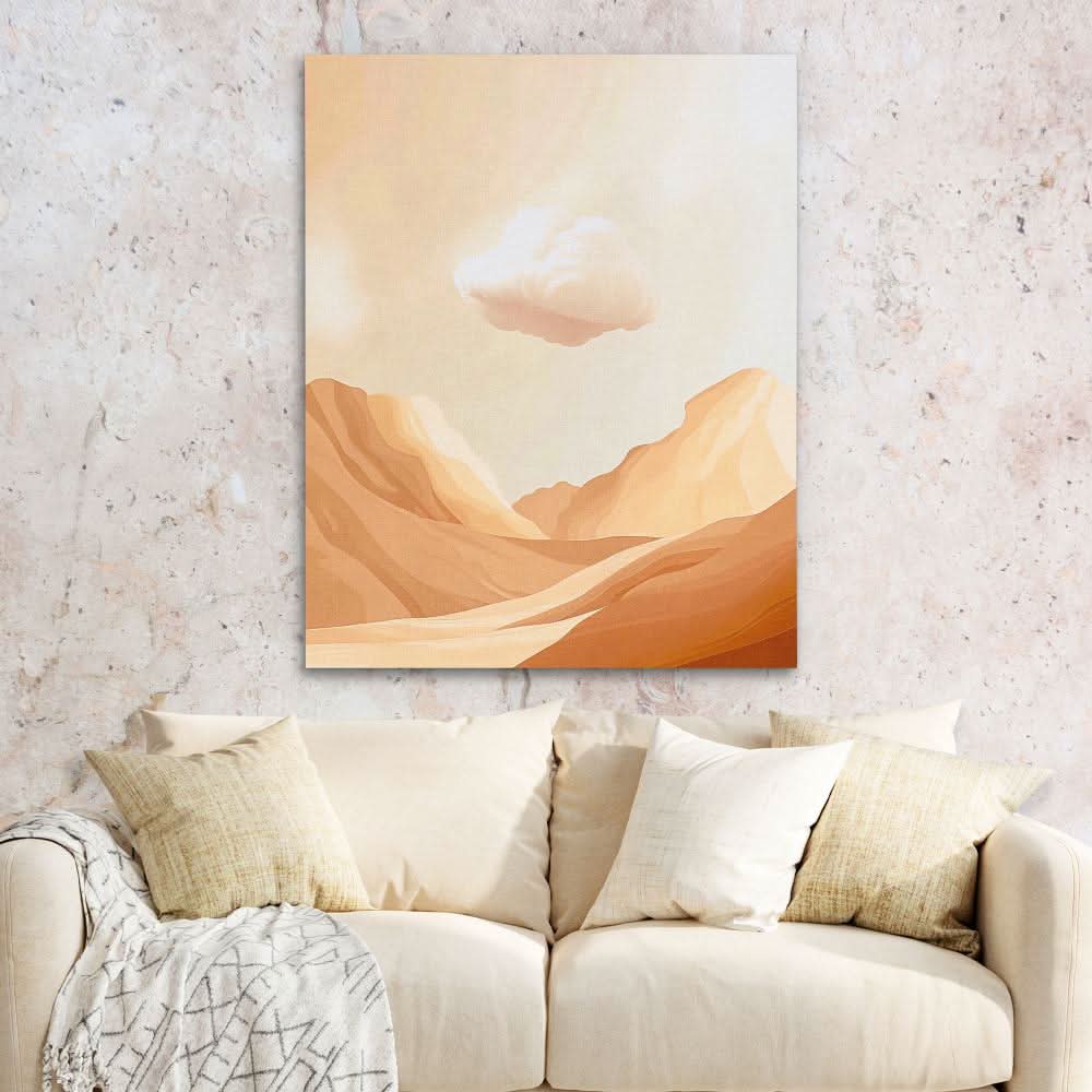 Beige Cloud - Beige Wall Art