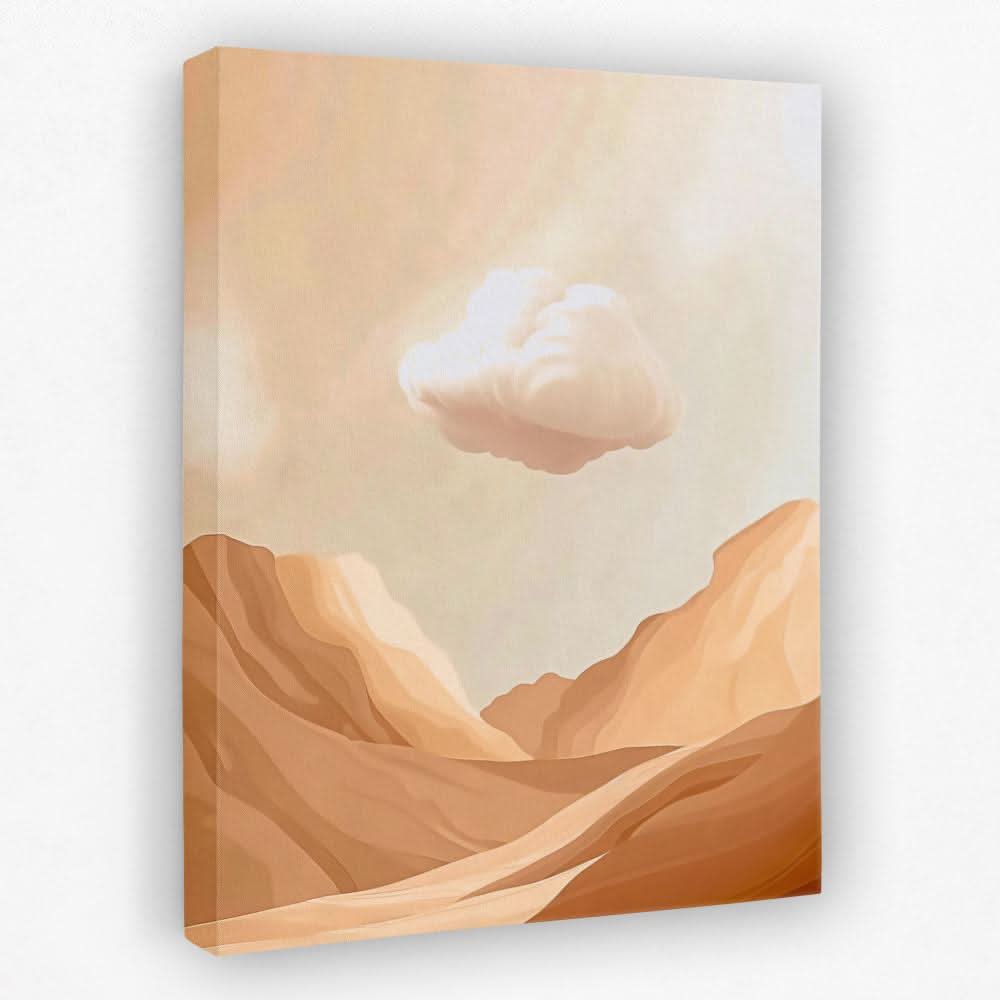 Beige Cloud - Clouds Canvas Wall Art