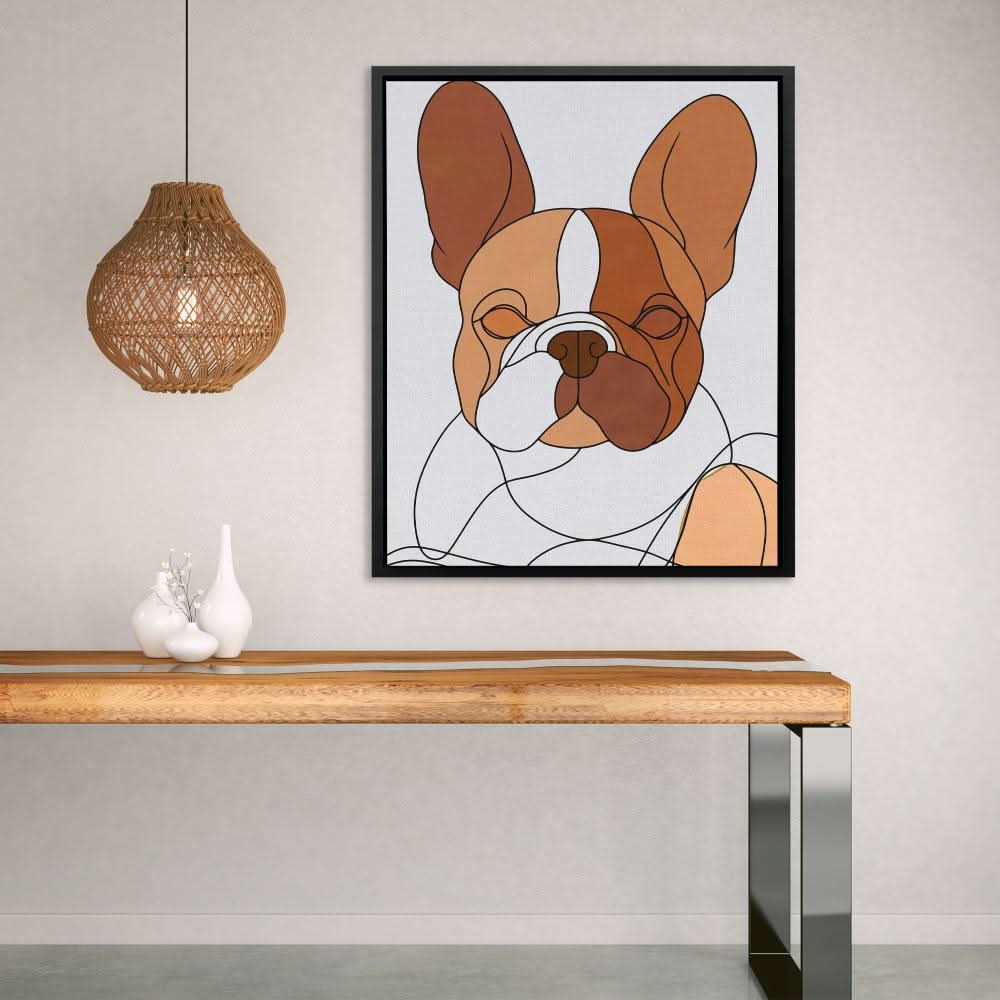 Beige Frenchie - Animals Art for Bedroom