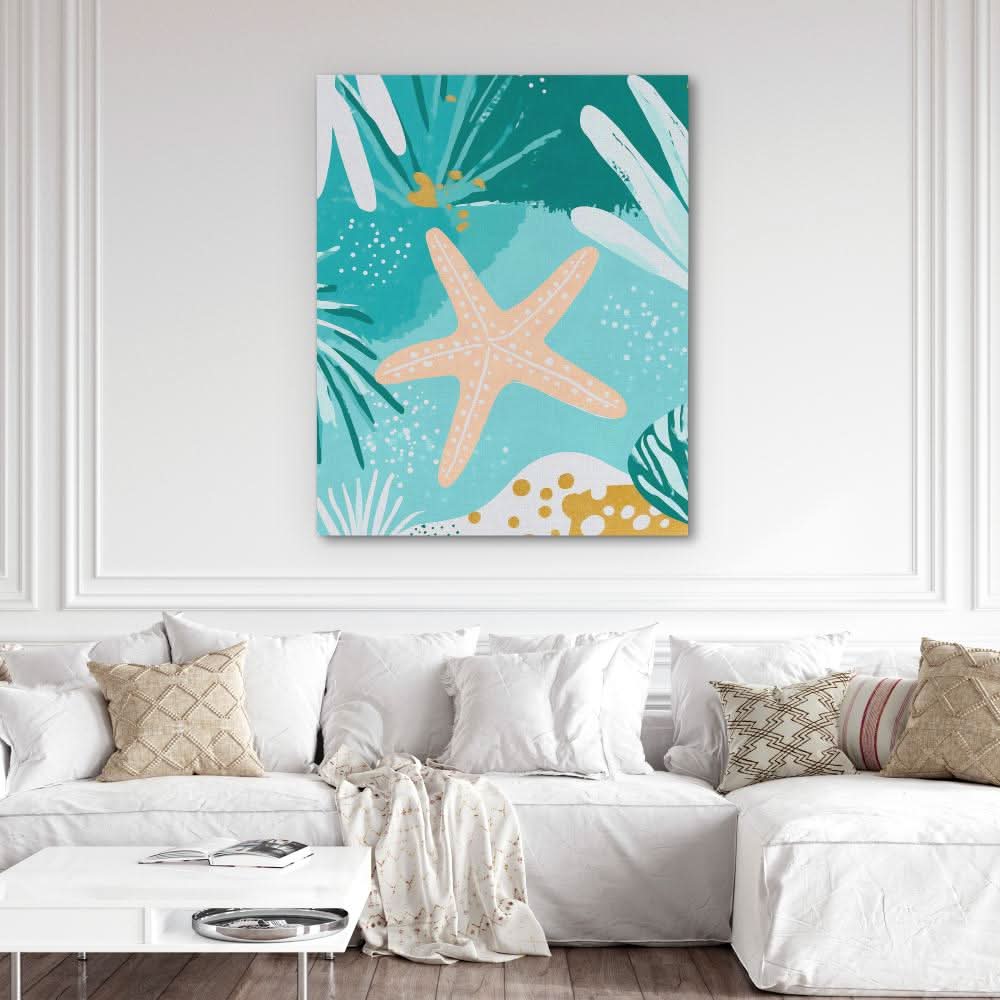 Beneath the Tides - Large Modern Canvas Print
