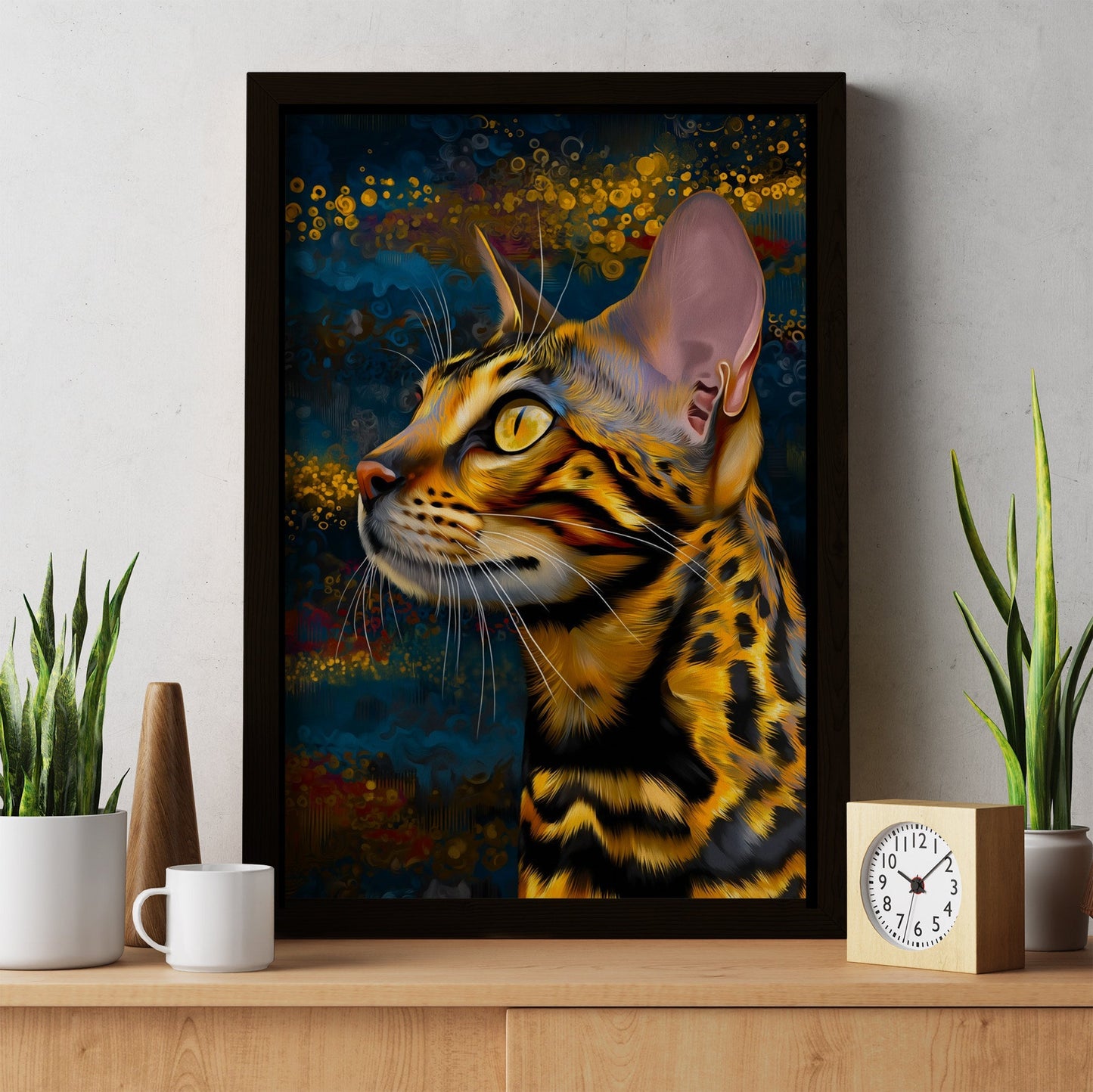 Bengal Amber Portrait - Luxury Wall Art