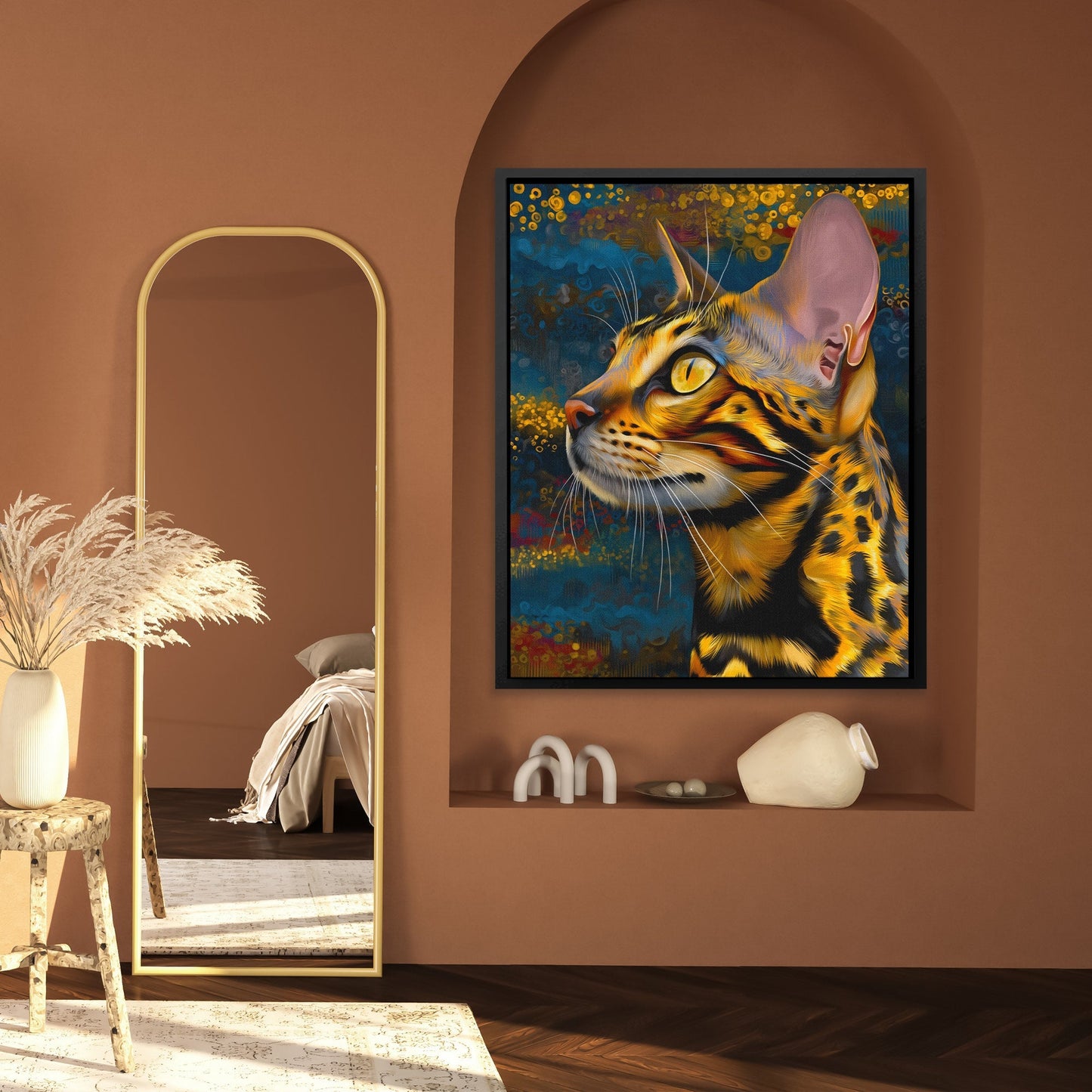 Bengal Amber Portrait - Luxury Wall Art