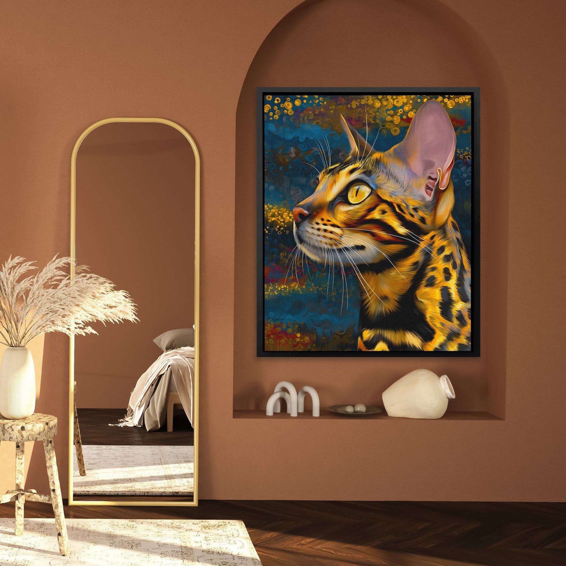 Bengal Amber Portrait - Luxury Wall Art
