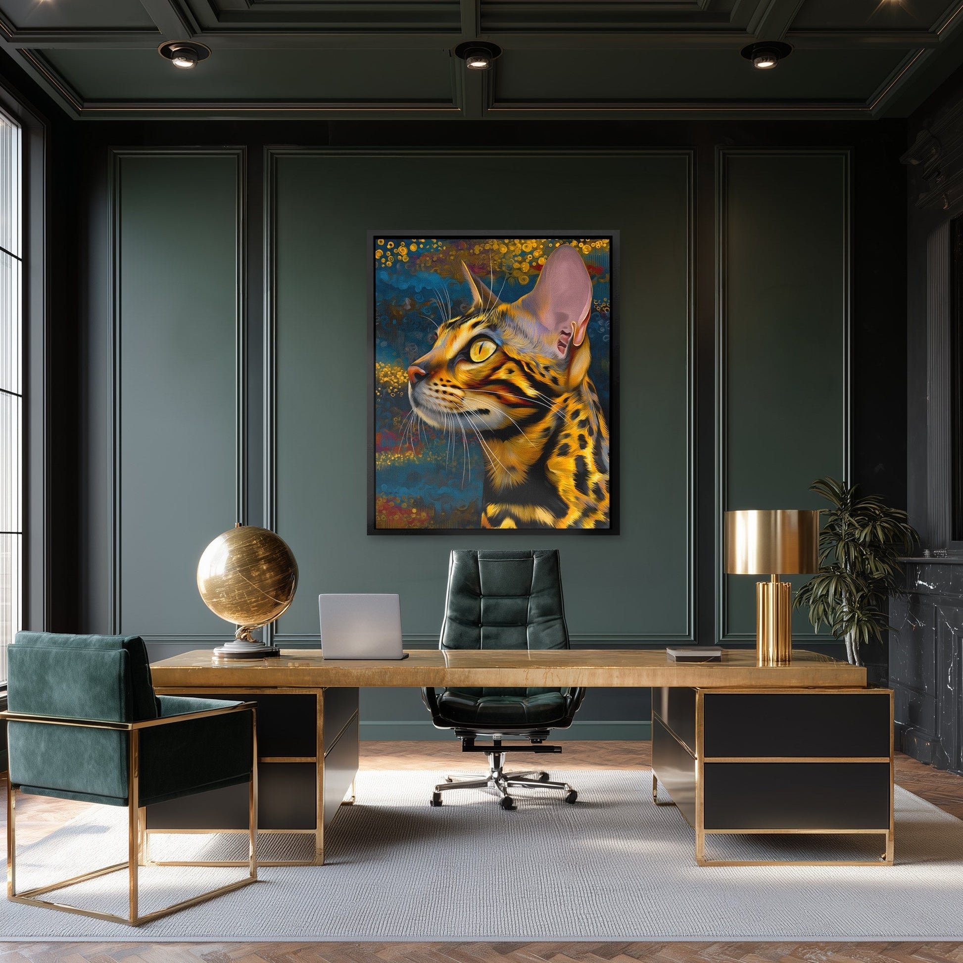 Bengal Amber Portrait - Luxury Wall Art
