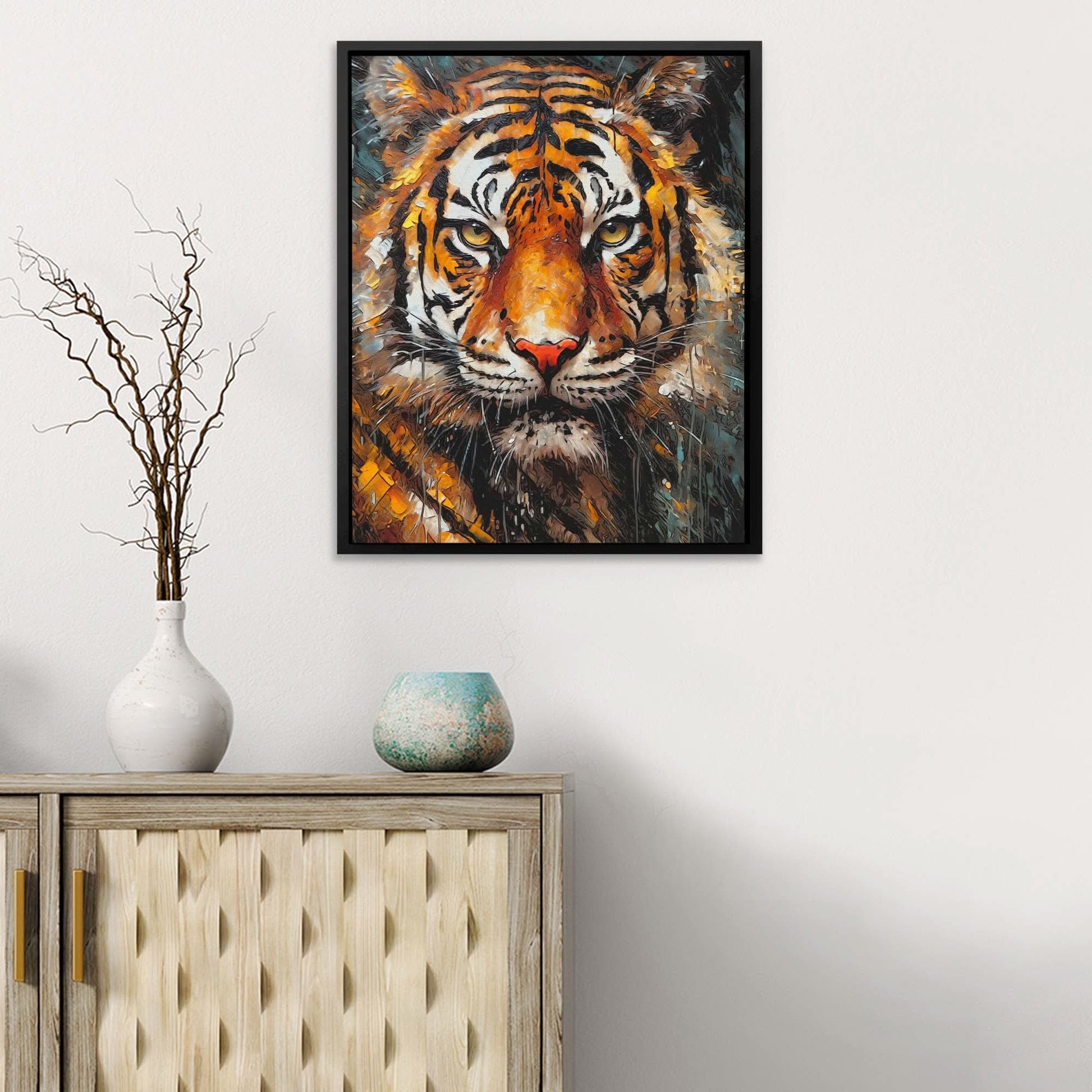 Bengal Stalker - Oversized Animals Canvas Wall Art