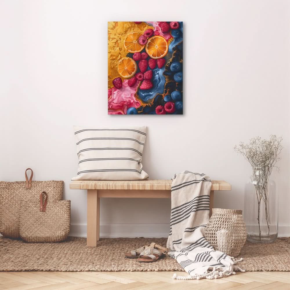 Berry Bliss - Colorful Fruit Canvas Print