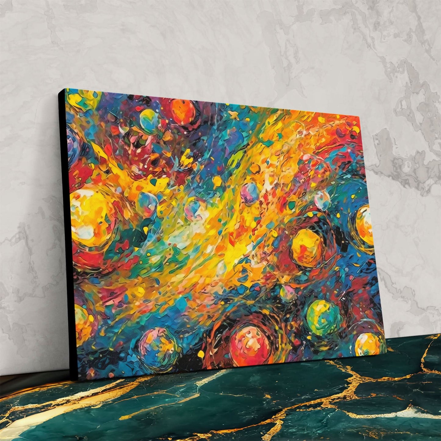 Beyond the Cosmos - Rainbow Canvas Wall Art