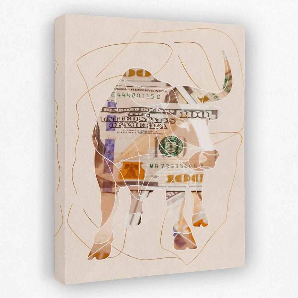 Big Bucks - Bull Canvas Wall Art