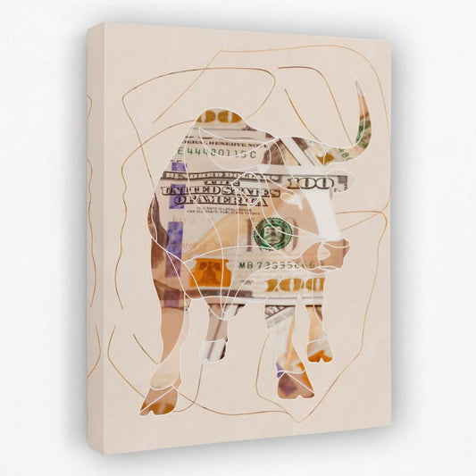 Big Bucks - Bull Canvas Wall Art