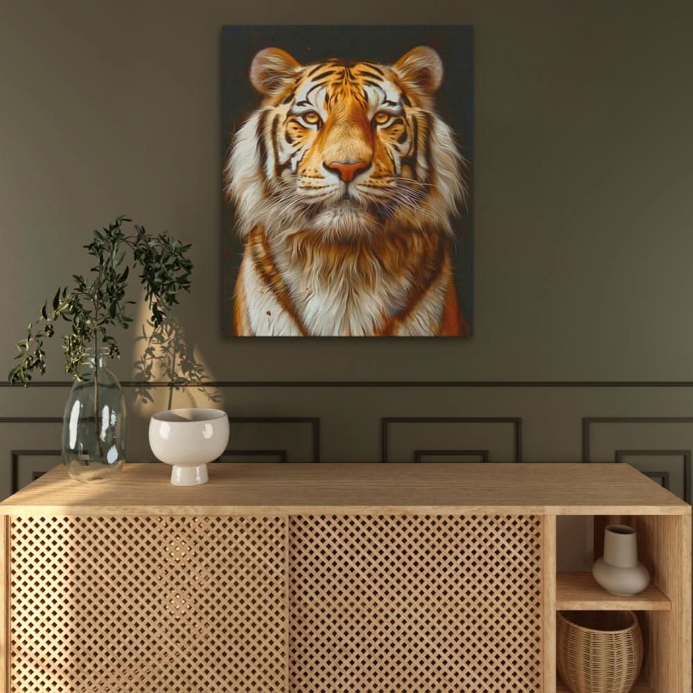 Big Cat Kingdom - Black Wall Art for Office
