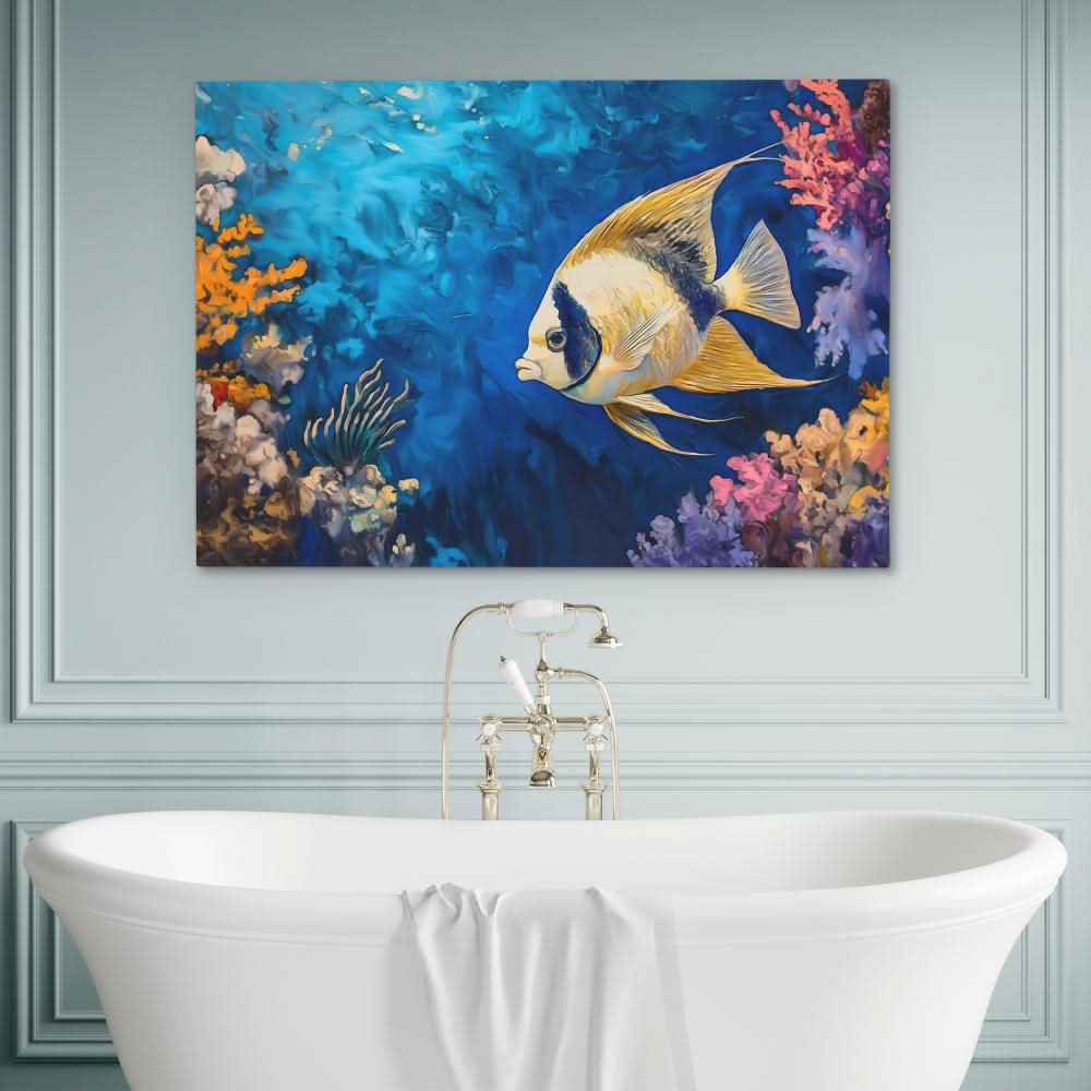 Big Lips Fish - Large Canvas Print