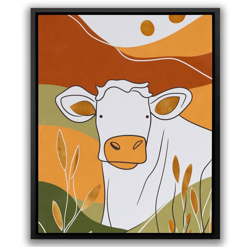 Big Moo - Brown Cow Canvas Print