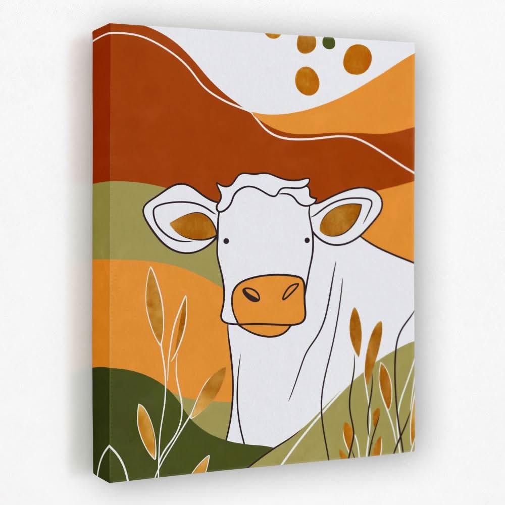 Big Moo - Country and Farm Canvas Wall Art