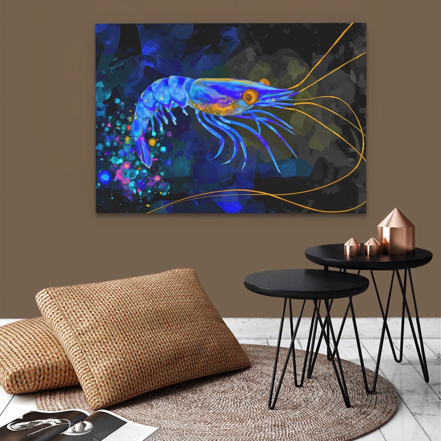 Bioluminescent Shrimp Rising