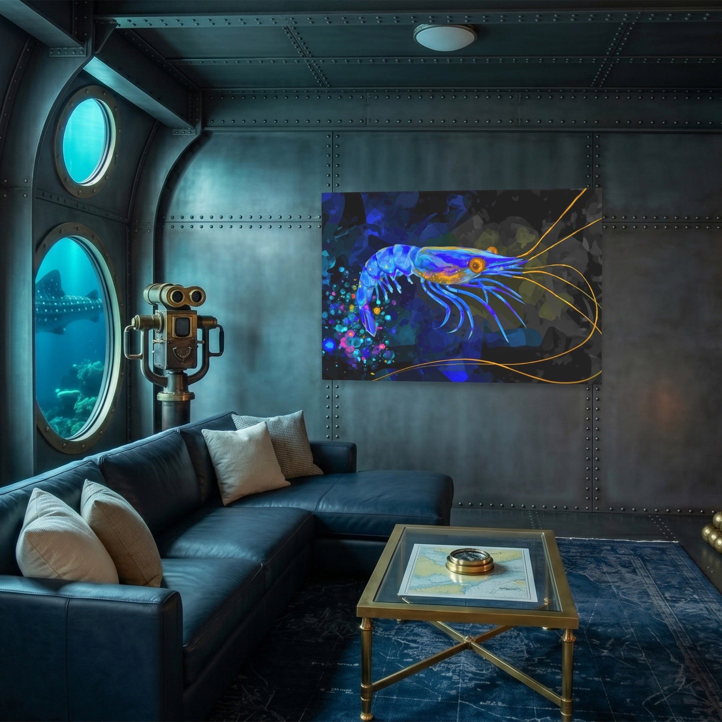 Bioluminescent Shrimp Rising