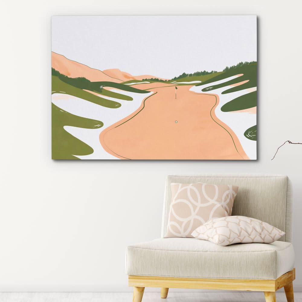 Birdie Putt - Golf Art