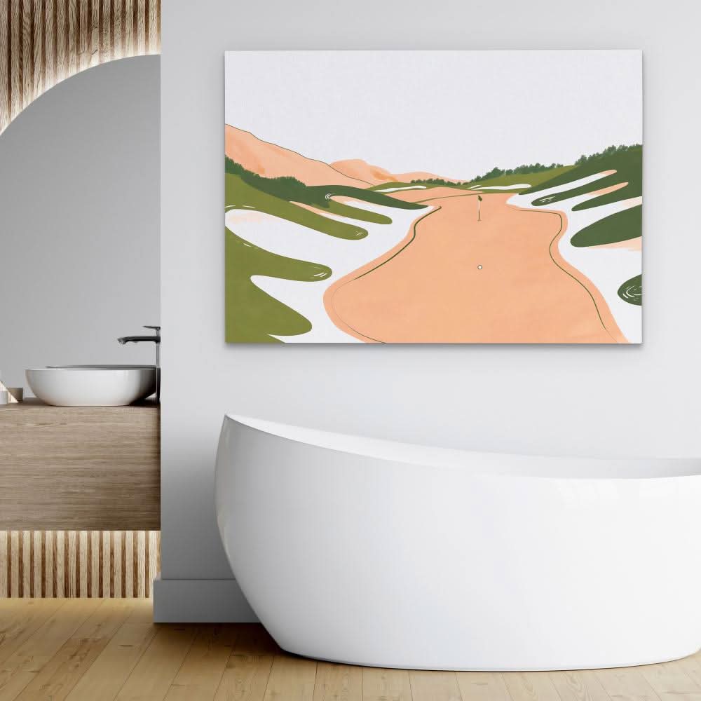Birdie Putt - Green Golf Course Canvas Print