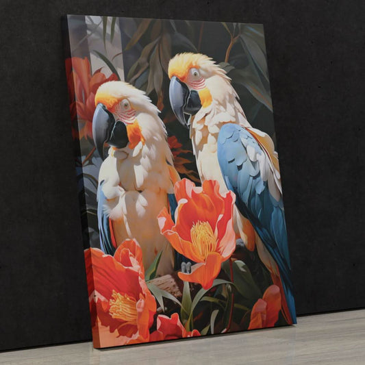 Birds of Paradise - Wall Art in Black Frame