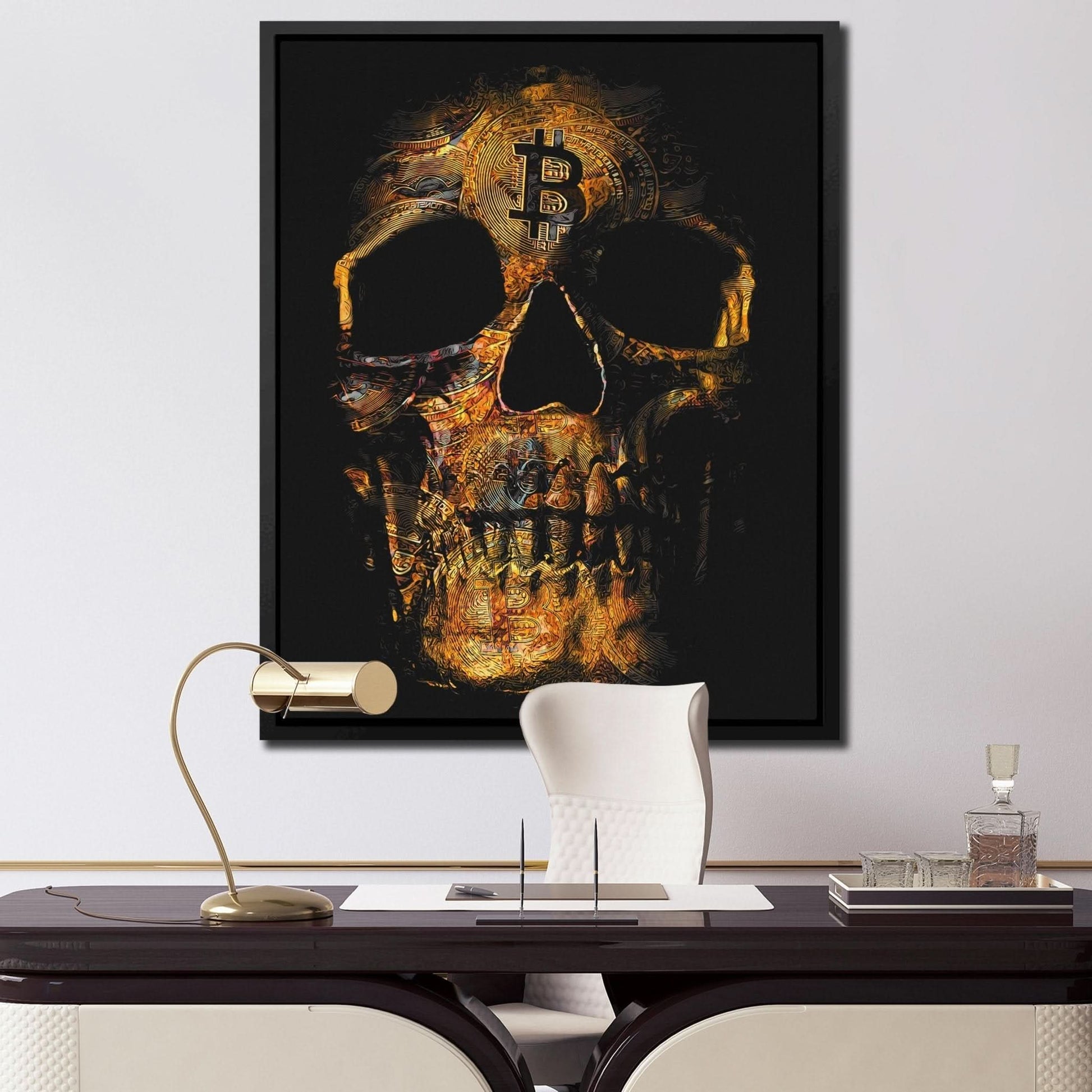 Bitcoin Skull - Bitcoin Art