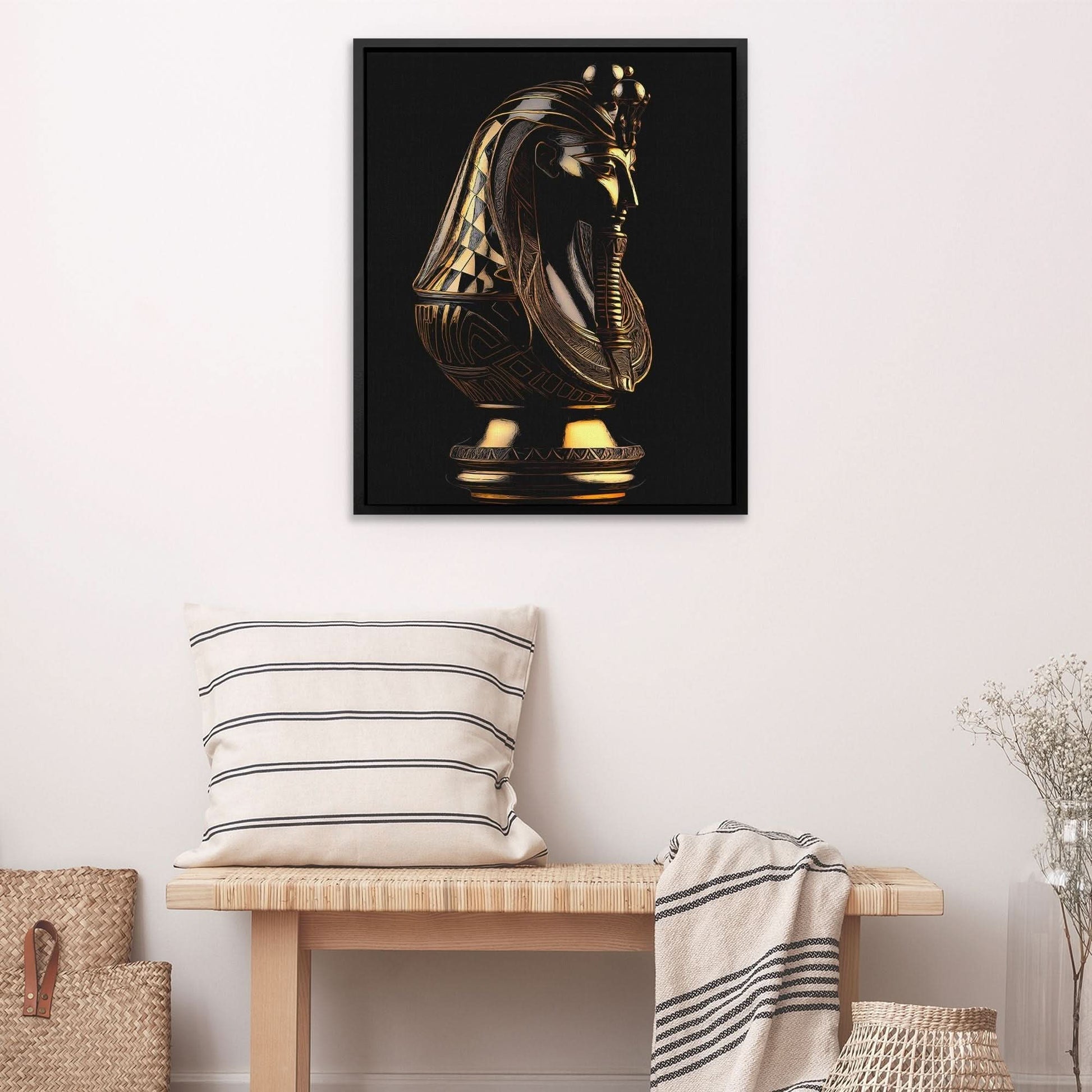 Black and Gold Pharaoh - Wall Art Print