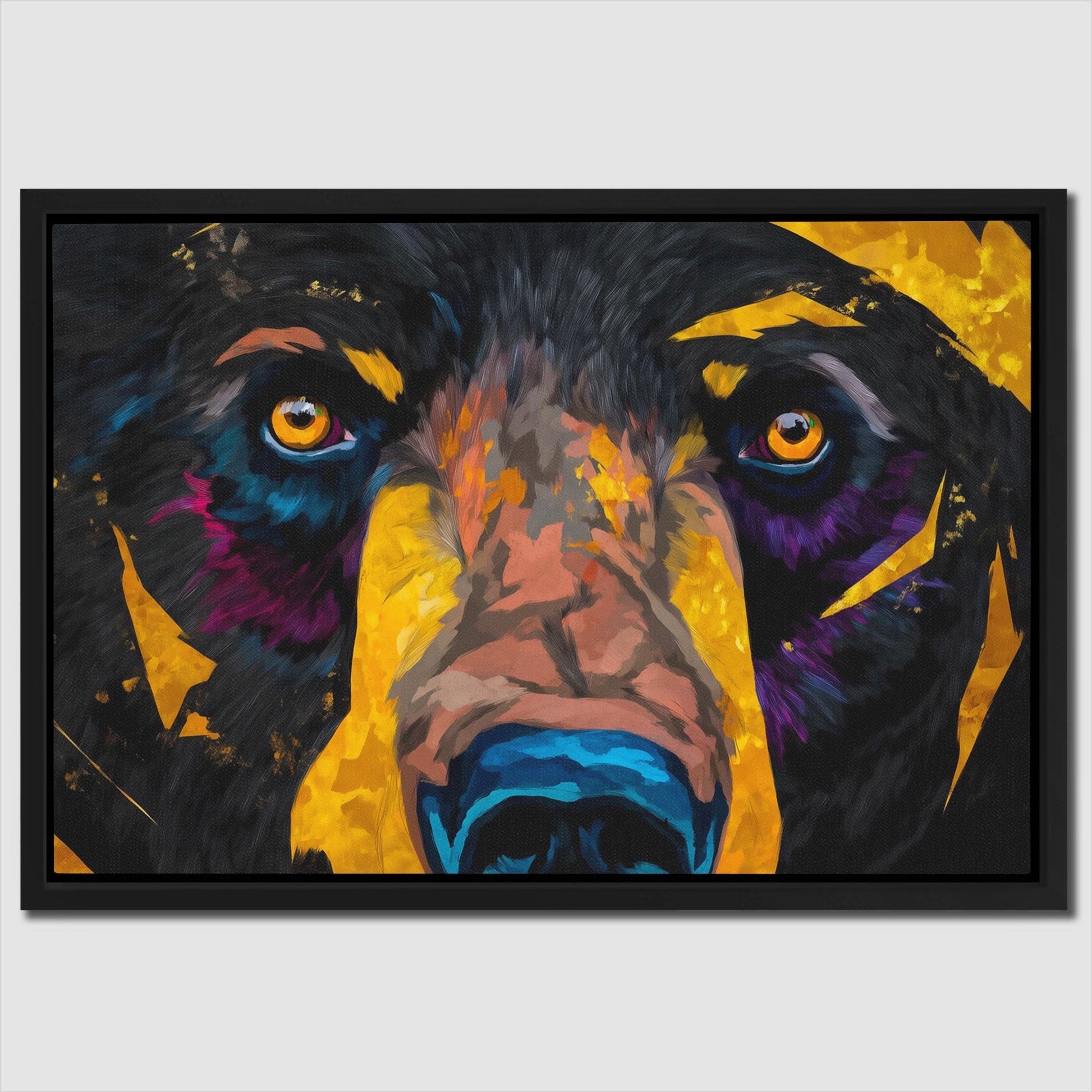 Black Bear Stare - Luxury Wall Art