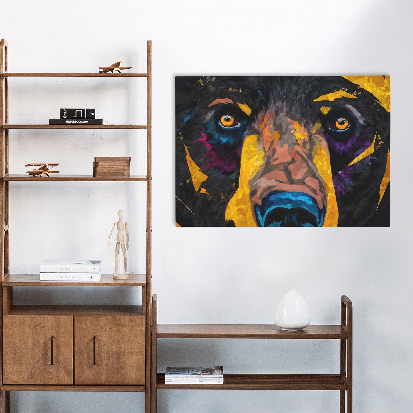 Black Bear Stare - Luxury Wall Art