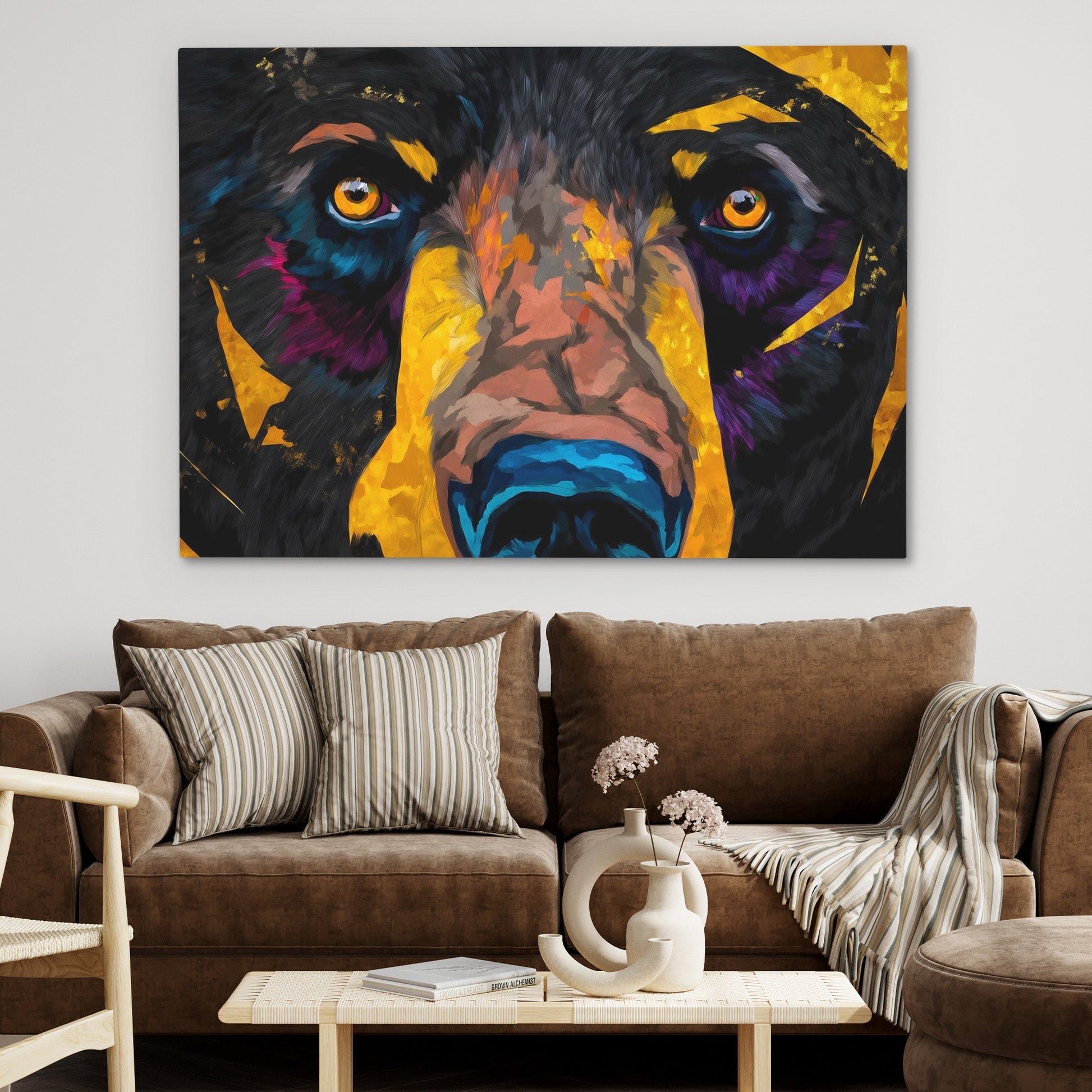 Black Bear Stare - Luxury Wall Art