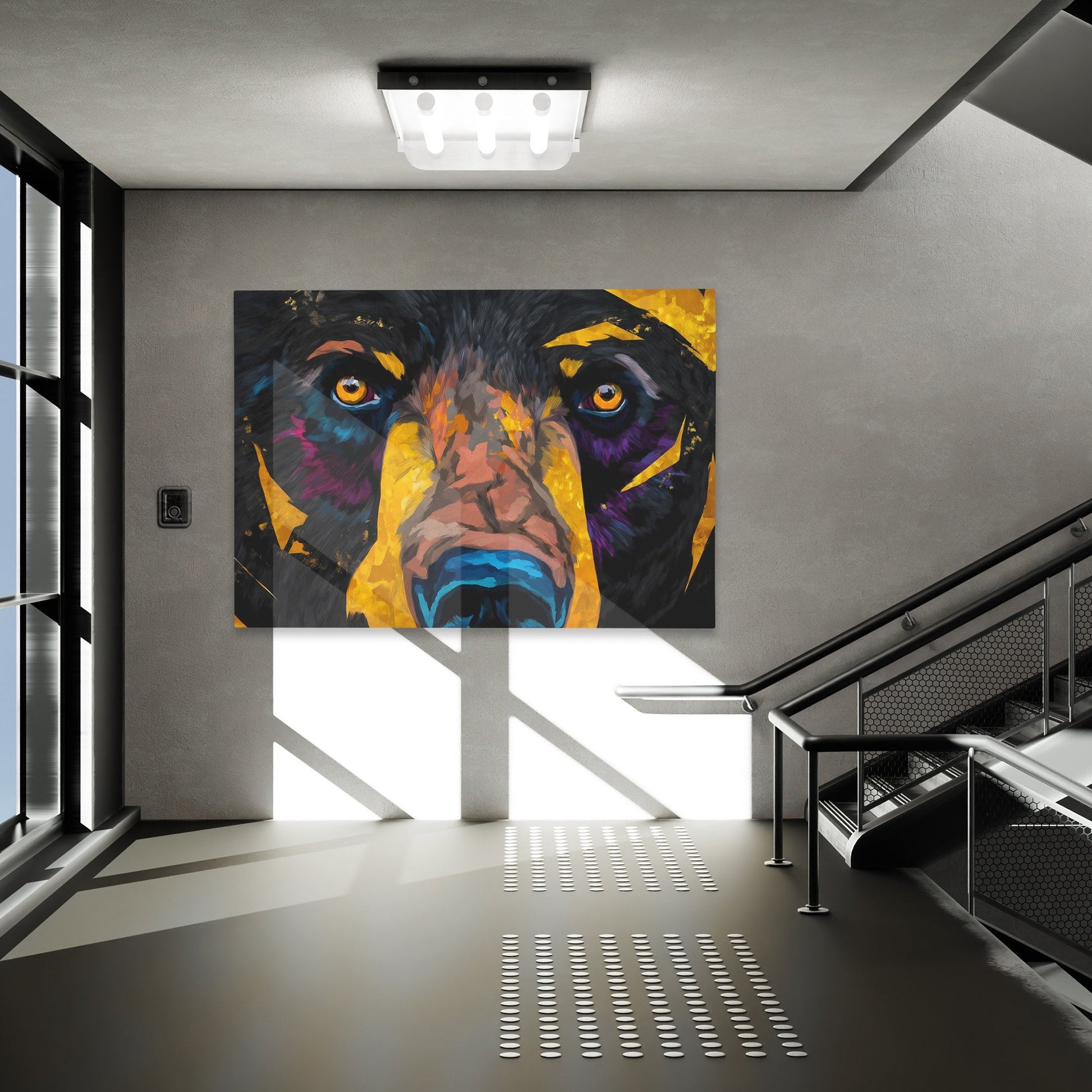 Black Bear Stare - Luxury Wall Art