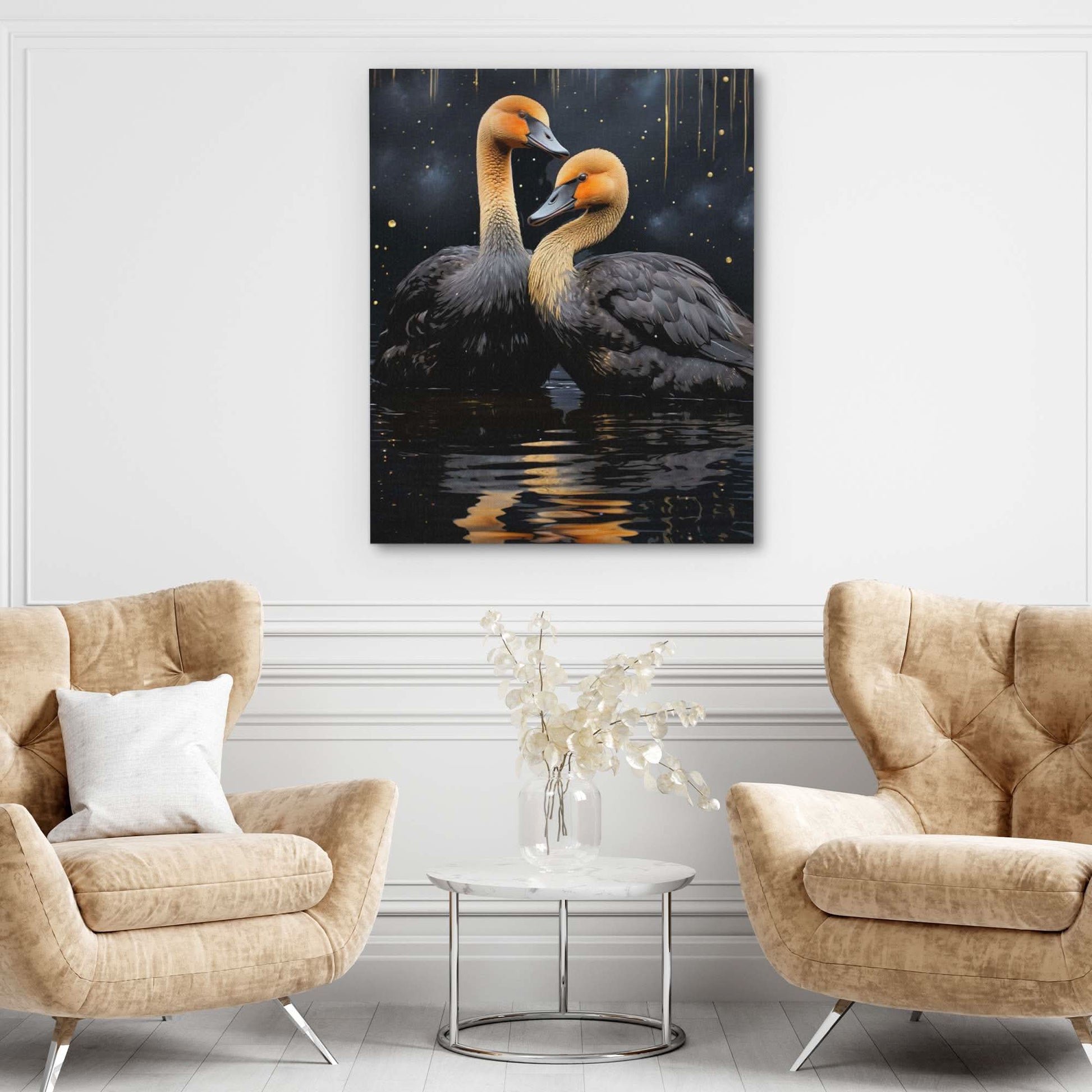 Black Brilliance - Large Canvas Print