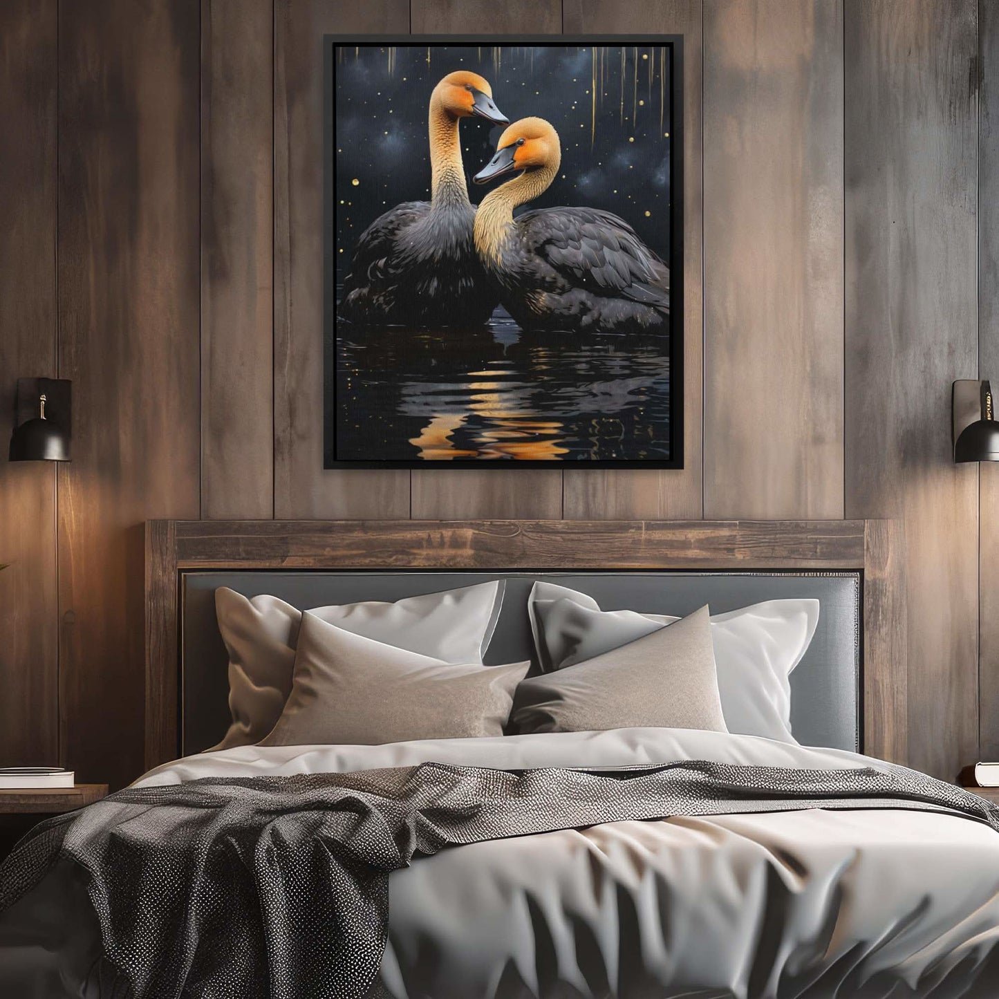 Black Brilliance - Black and Gold Wall Art