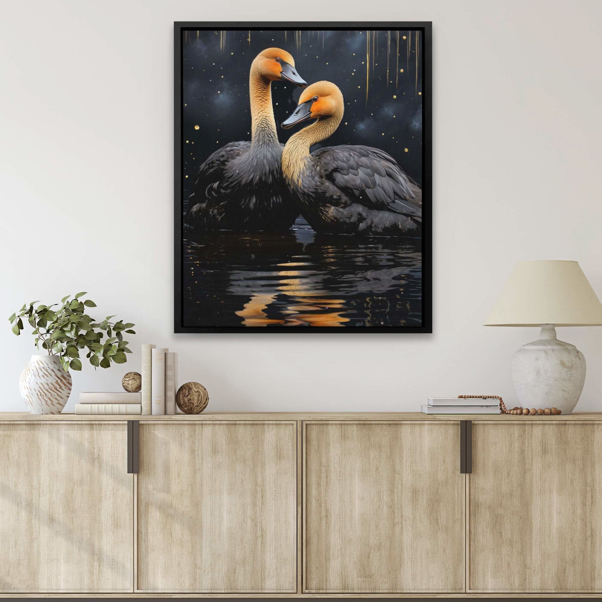 Black Brilliance - Wall Art in Black Frame
