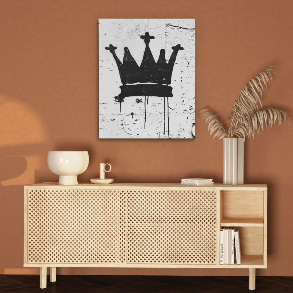 Black Crown - Framed Art Print