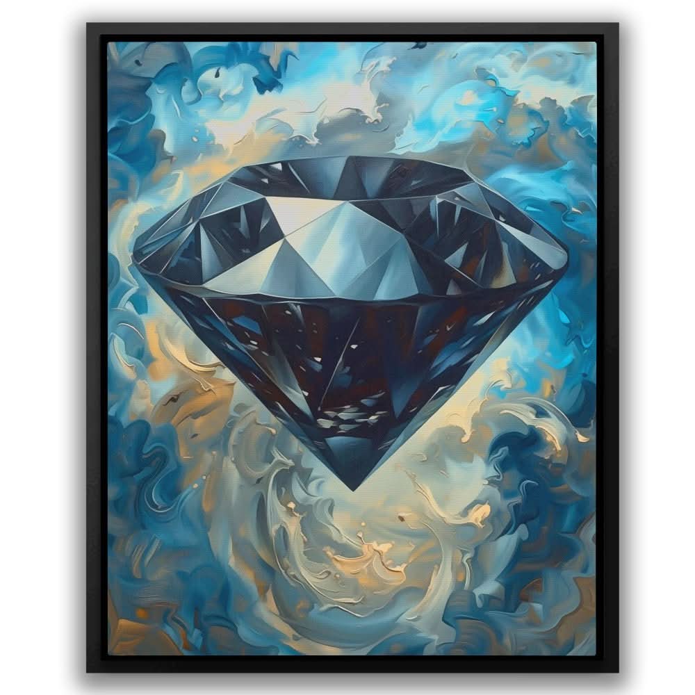 Black Diamond in the Sky - Black Wall Art