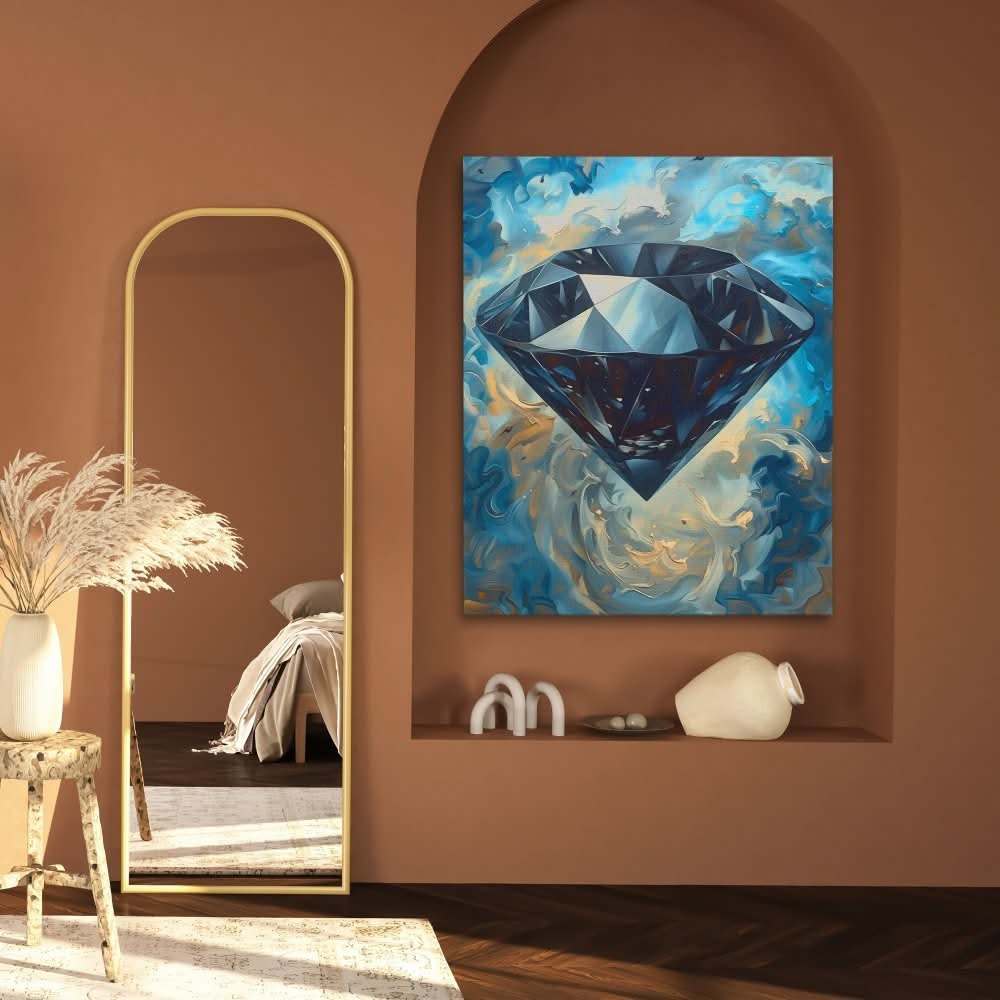 Black Diamond in the Sky - Black Diamond Canvas Print