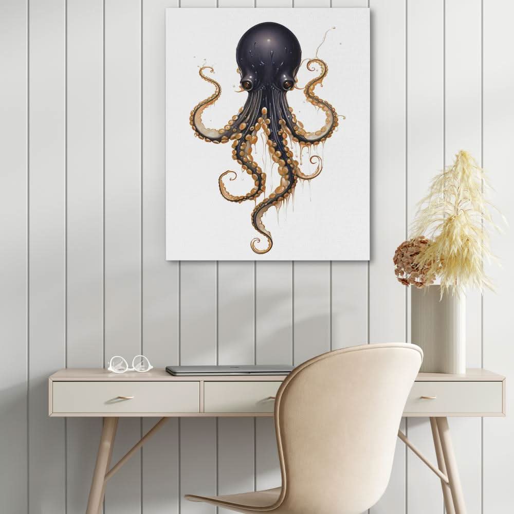 Black Octopus - Animals Art
