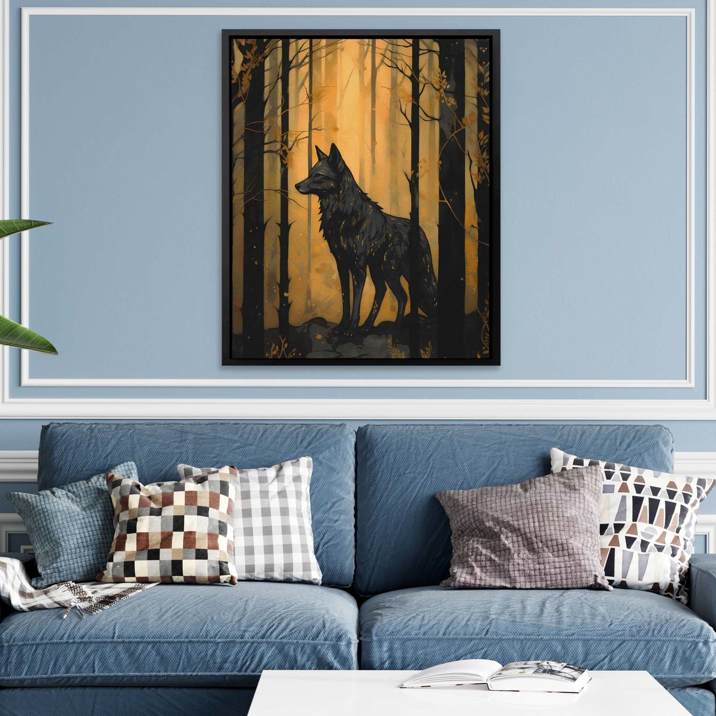 Black Wolf's Den - Abstract Wall Art Print