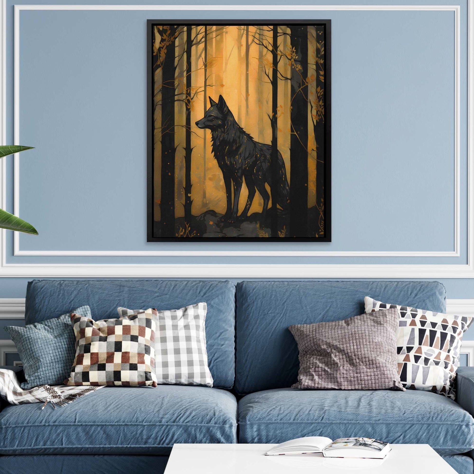 Black Wolf's Den - Abstract Wall Art Print