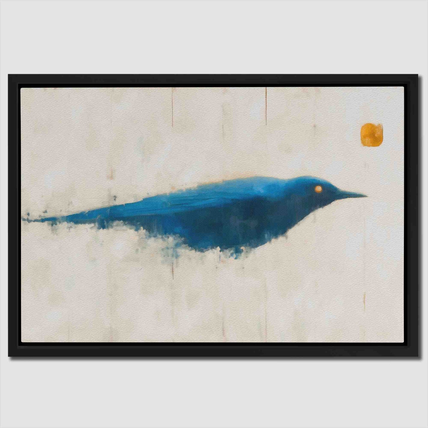 Blazing Blue - Large Minimalist Canvas Print