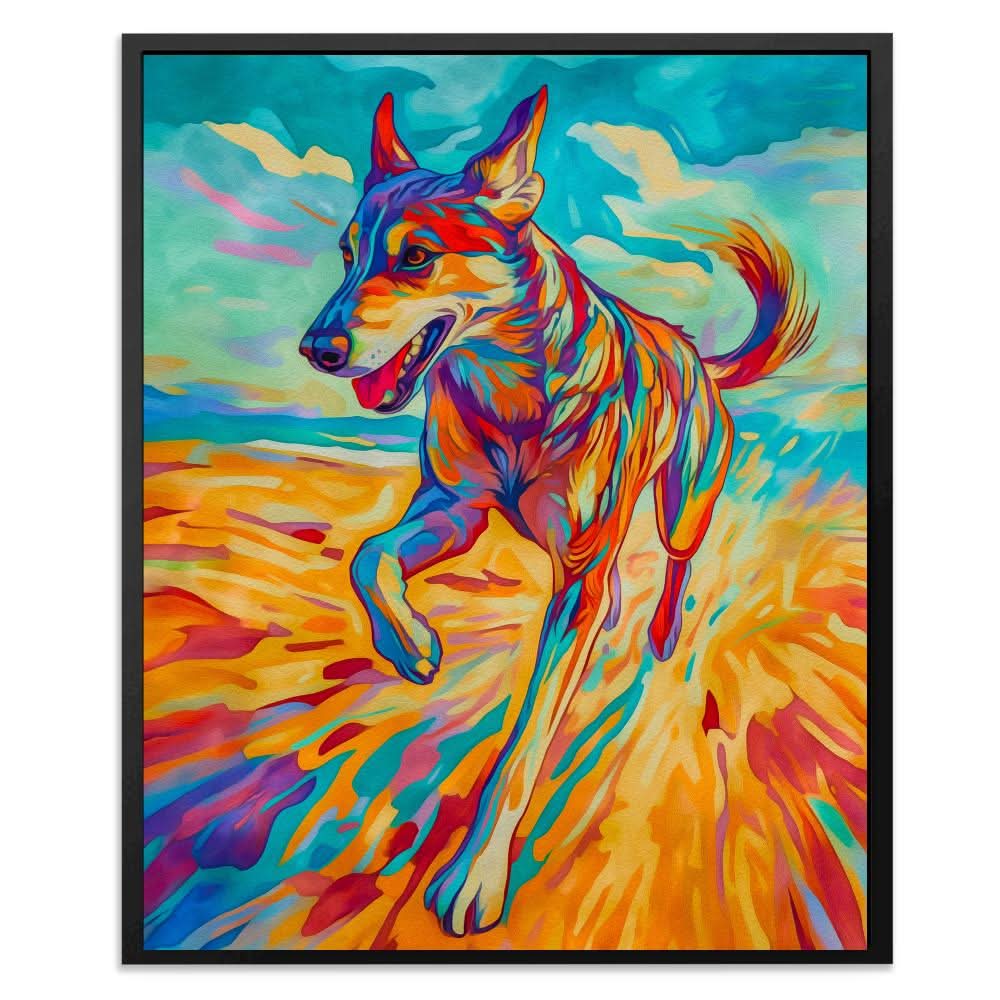 Blazing Canine - Animals Art for Home Office