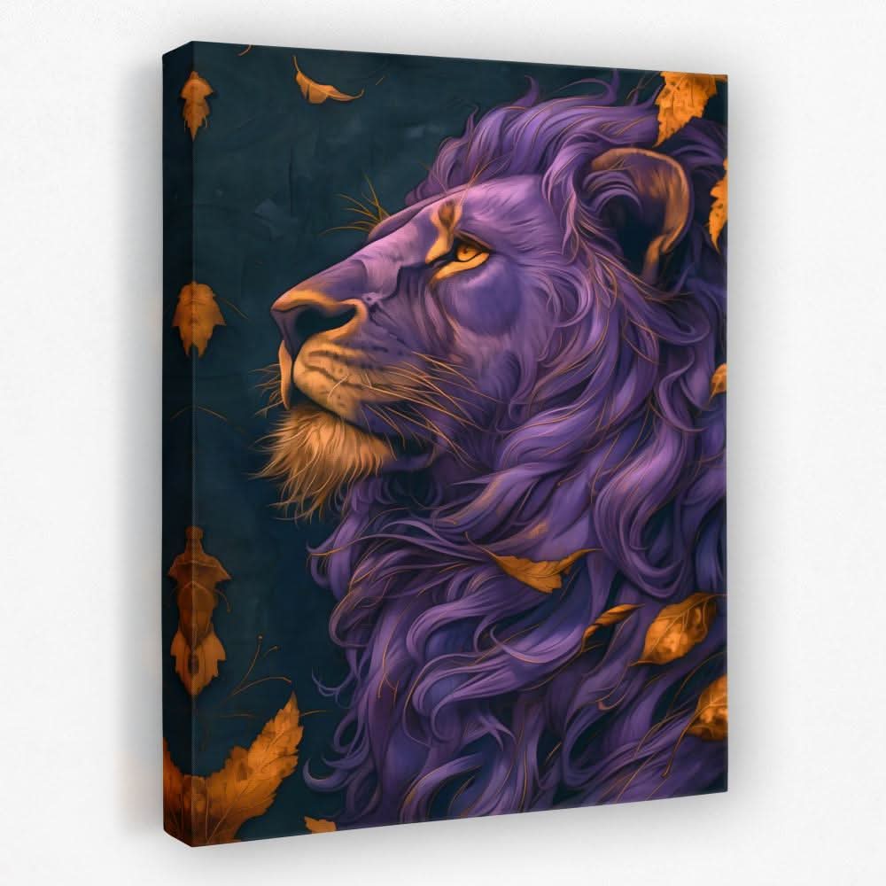 Blessed Bliss Lion - Animals Canvas Wall Art