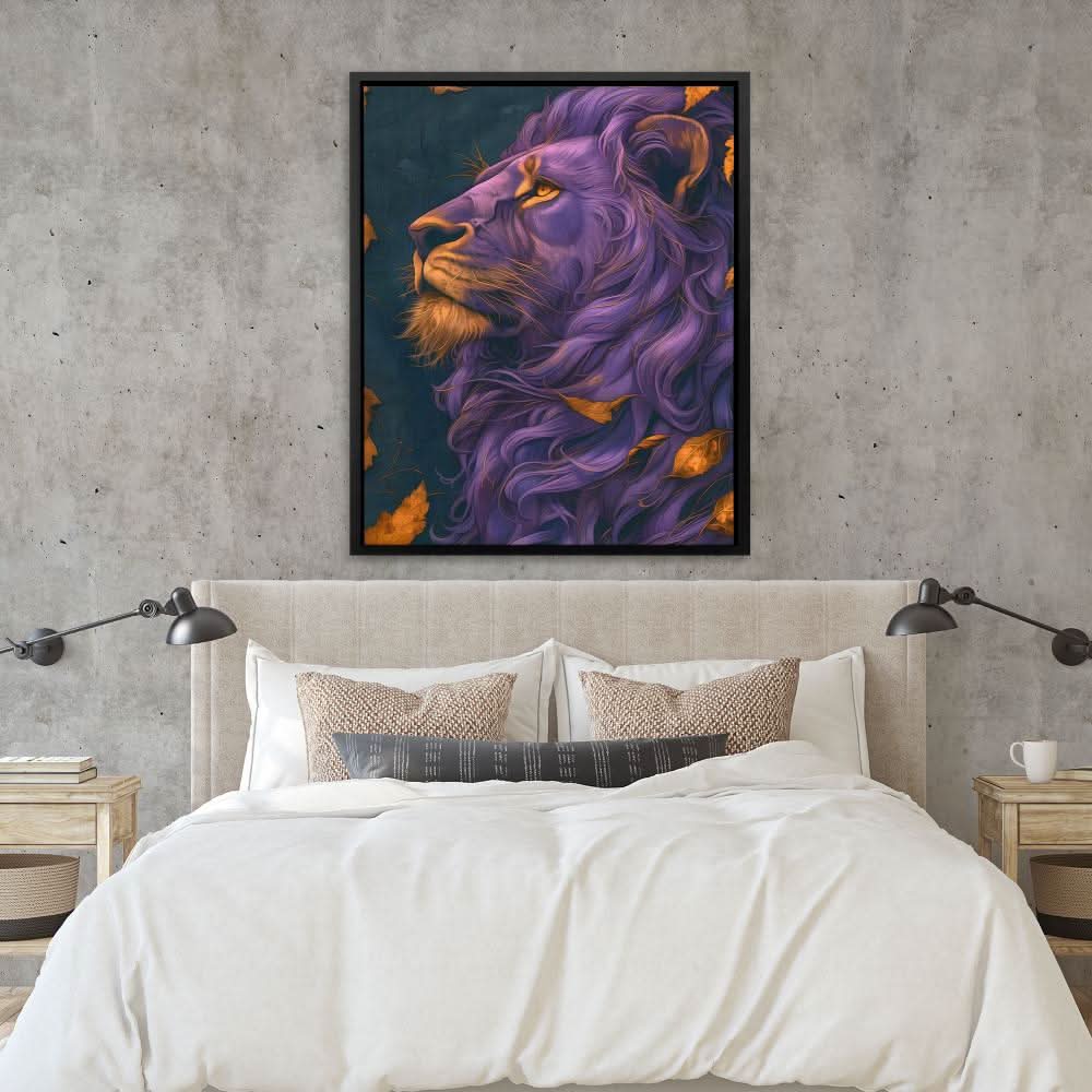 Blessed Bliss Lion - Animals Art for Hallway