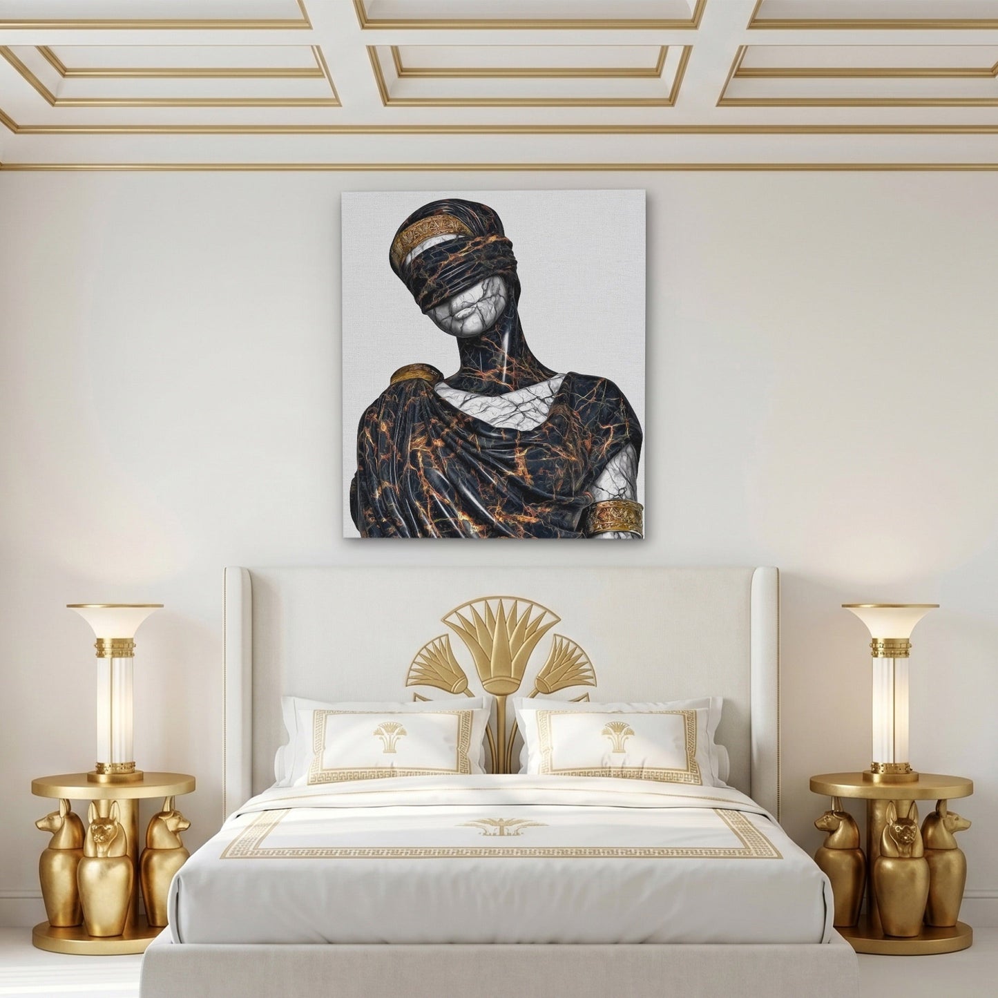 Blindfolded Goddess Gold