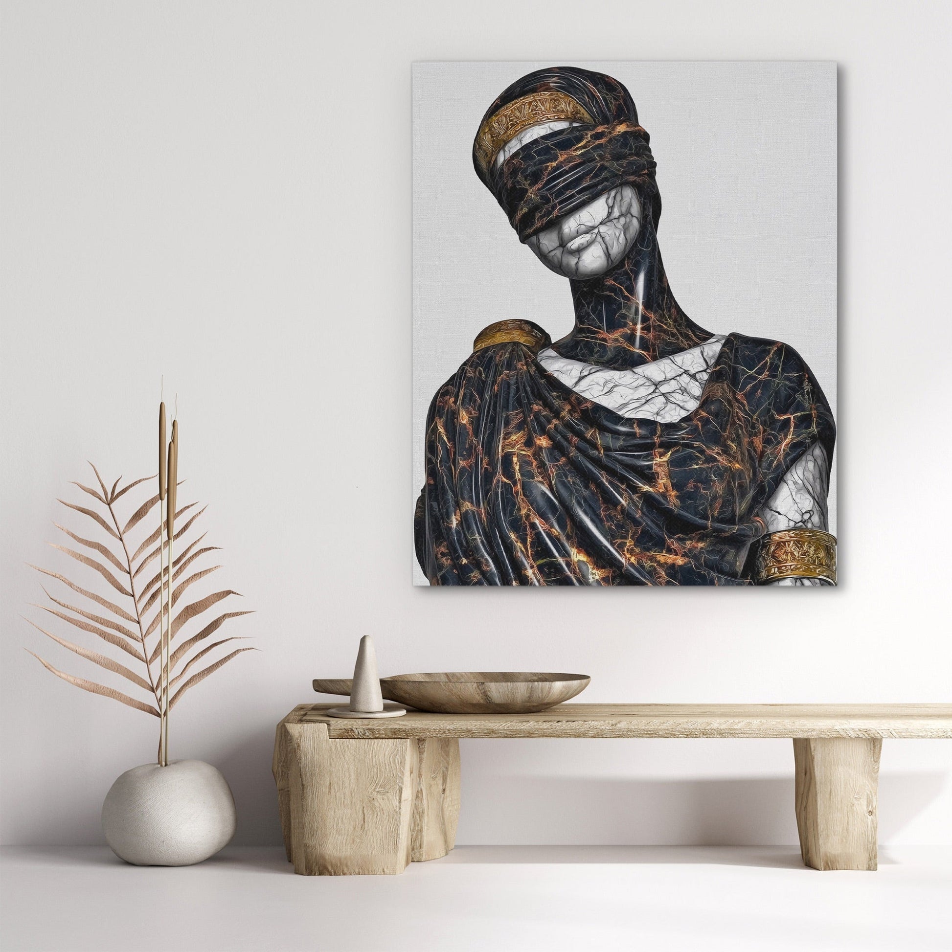 Blindfolded Goddess Gold