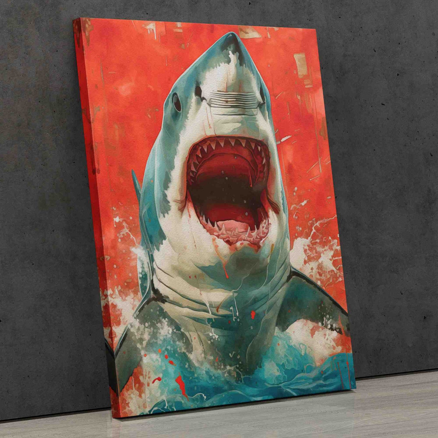 Bloody Senses - Red Canvas Wall Art