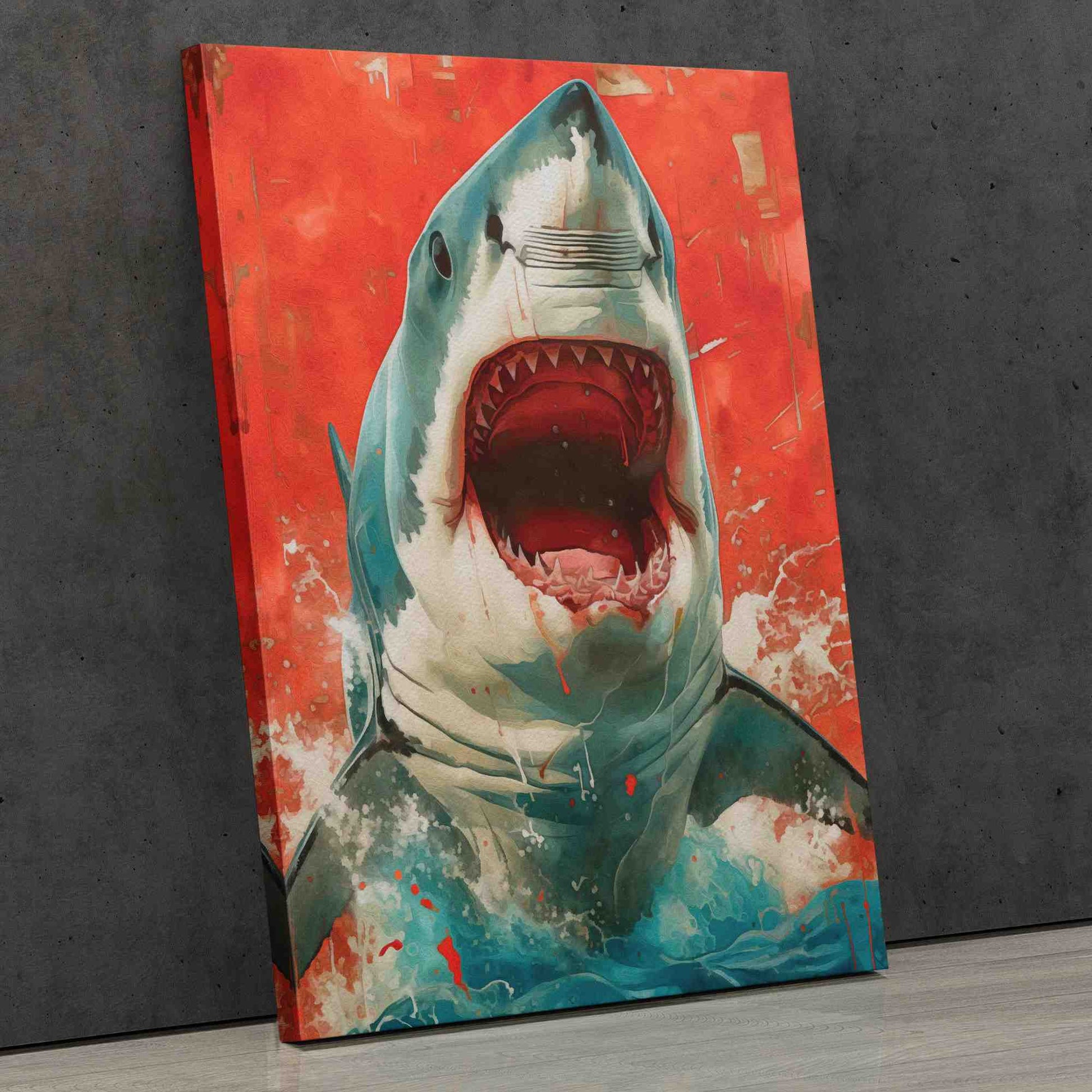 Bloody Senses - Red Canvas Wall Art