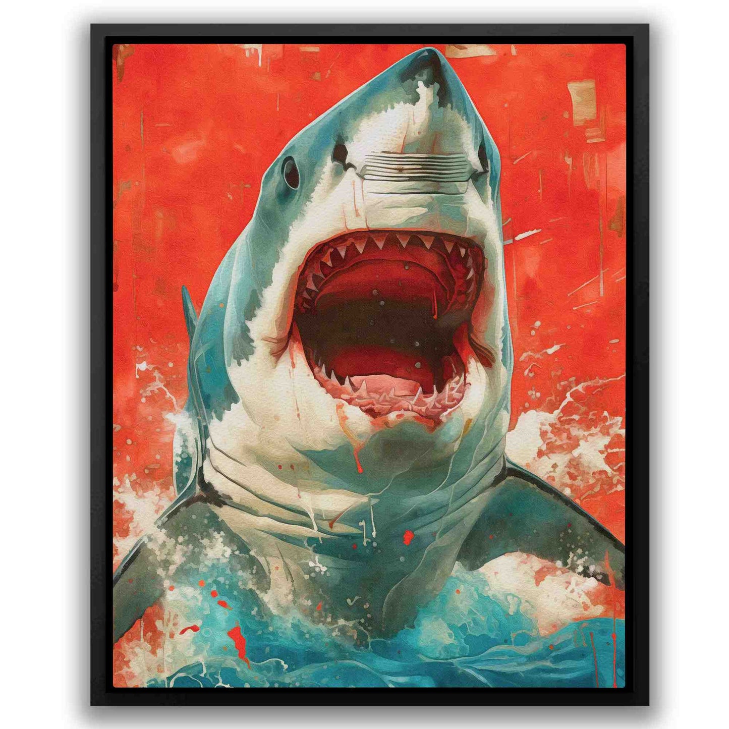 Bloody Senses - Red Jaws Canvas Print