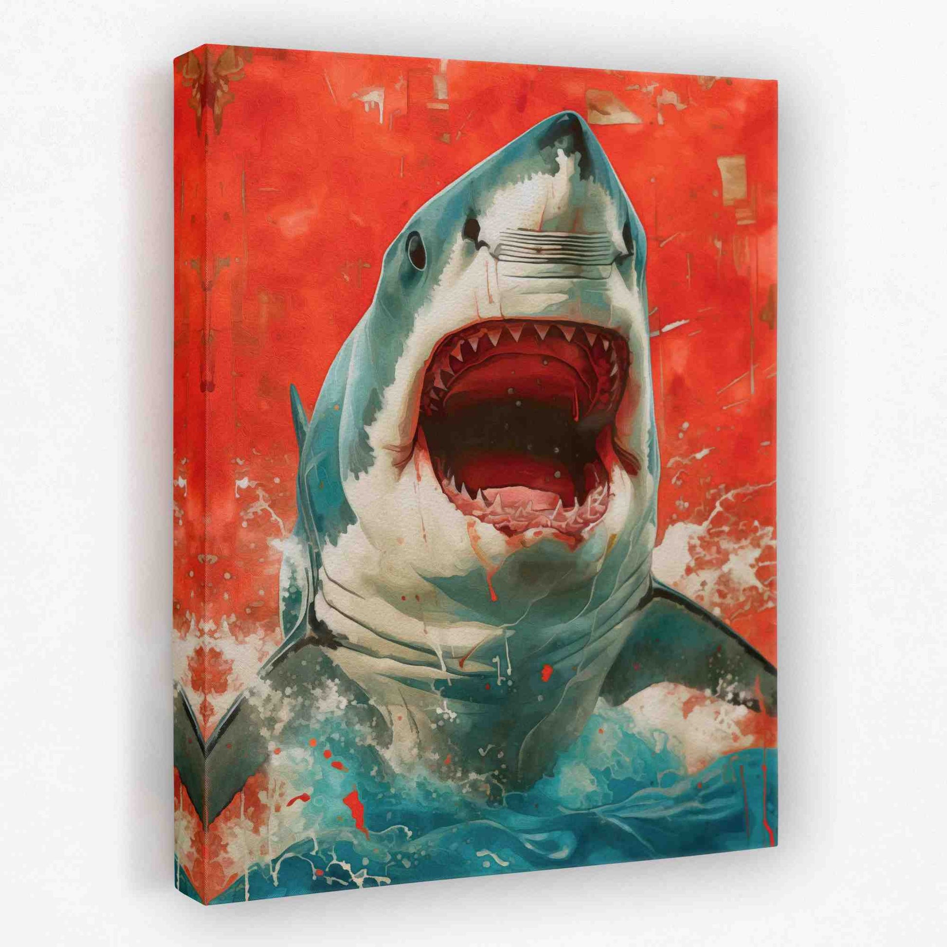 Bloody Senses - Great White Canvas Wall Art