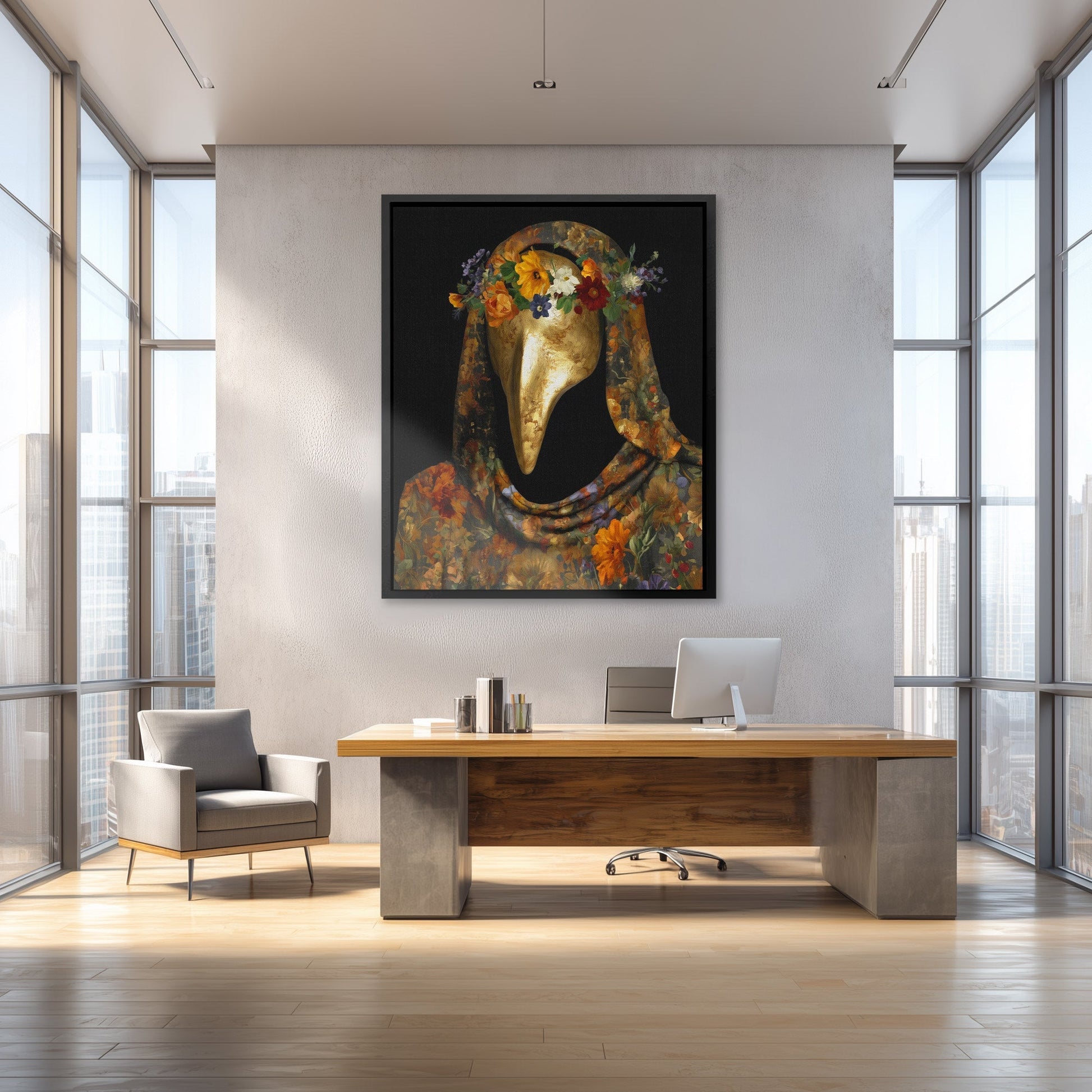 Bloom Crowned Healer - Luxury Wall Art